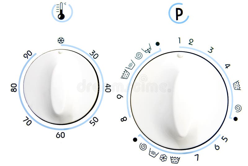 Rotary Knob of Clothes Washer Stock Photo Image of thermometer