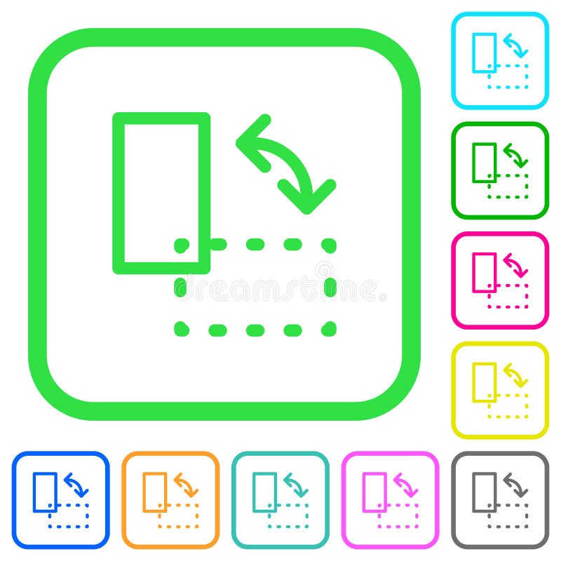 Rotate element vivid colored flat icons icons vector illustration