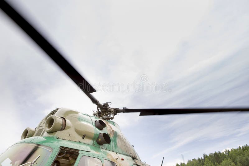 Rotating Helicopter Propeller Blades Editorial Stock Photo Image of technology, hardware