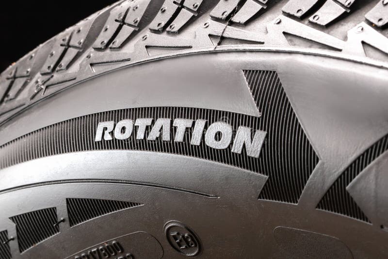 Rotationarrow Indicating the Rolling Direction of the Tire To Properly