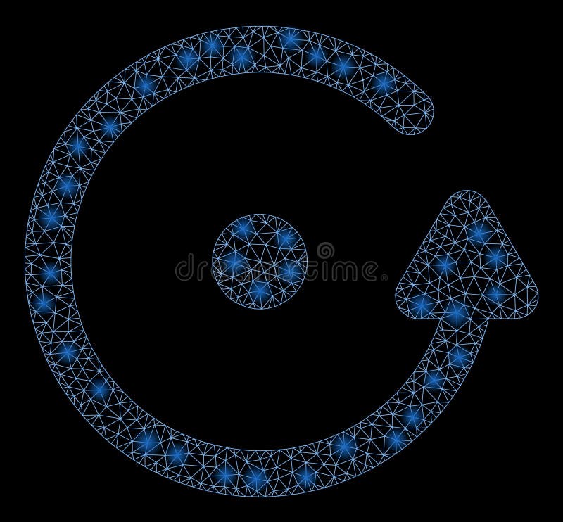 Rotation de maille de fusée 2D avec des taches de fusée illustration stock Rotation de maille de fusée 2D avec des taches de fusée illustration stock