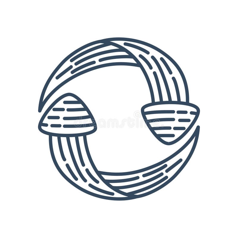 Rotation exchange Arrow Direction collection Vector outline stock illustration