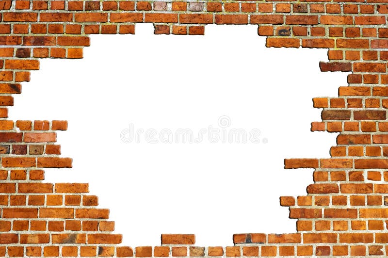 A typical view of a red brick wall texture with a hole for your designing needs. A typical view of a red brick wall texture with a hole for your designing needs.