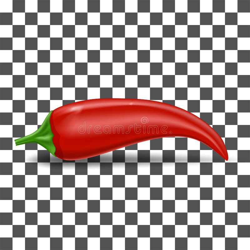 Rote Chilis pfeffern die isolierte Symbol vektor abbildung