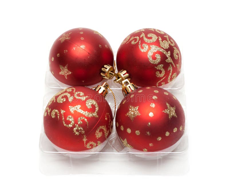 Rote cristmas Kugeln stockbild Rote cristmas Kugeln stockbild