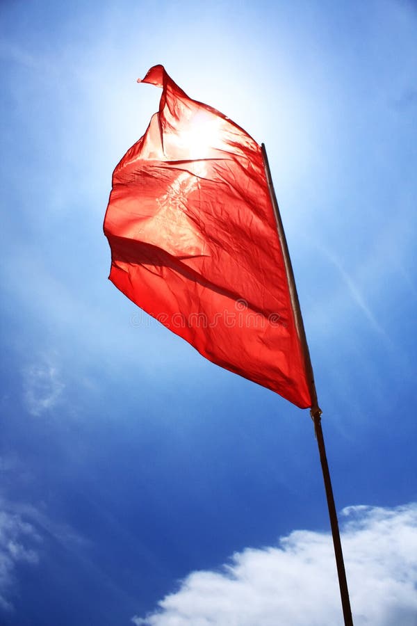 Rote Fahne stockfoto Rote Fahne stockfoto