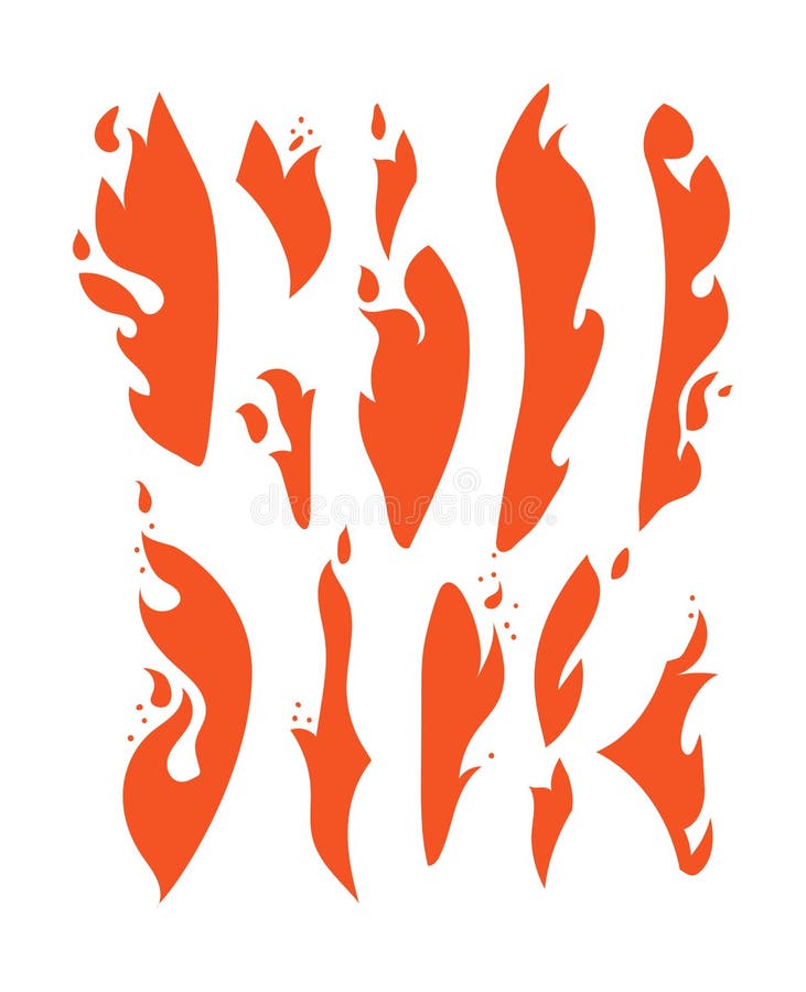 Brandset Sammlung Von Feuerwanden Illustration Eines Brennstreifens Flammenzeichnung Flammwand Vector Vektor Abbildung Illustration Von Brand Auslegung 157652199