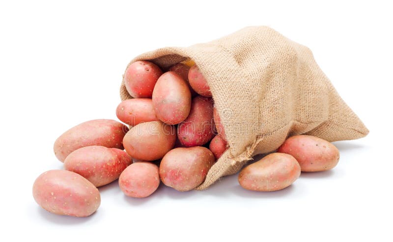 Rote Kartoffeln Im Sack Stockbild Bild Von Flie Organisch
