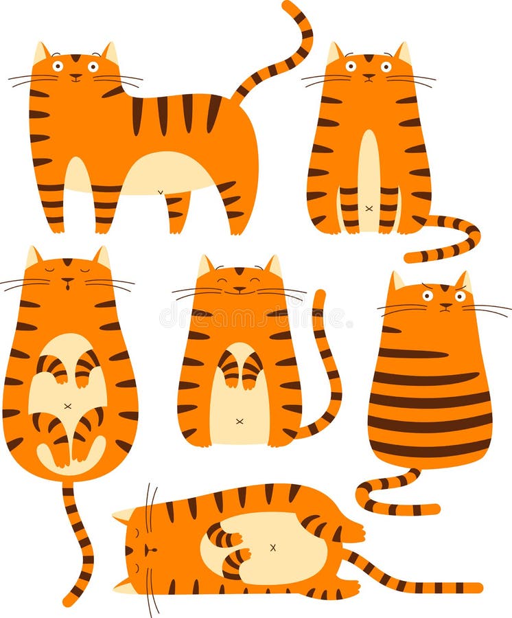 Download Rote Katzen vektor abbildung. Illustration von kino, liebe - 47100584