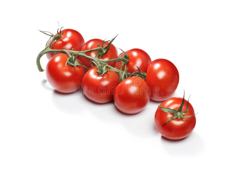 Rote Kirschtomaten stockfoto