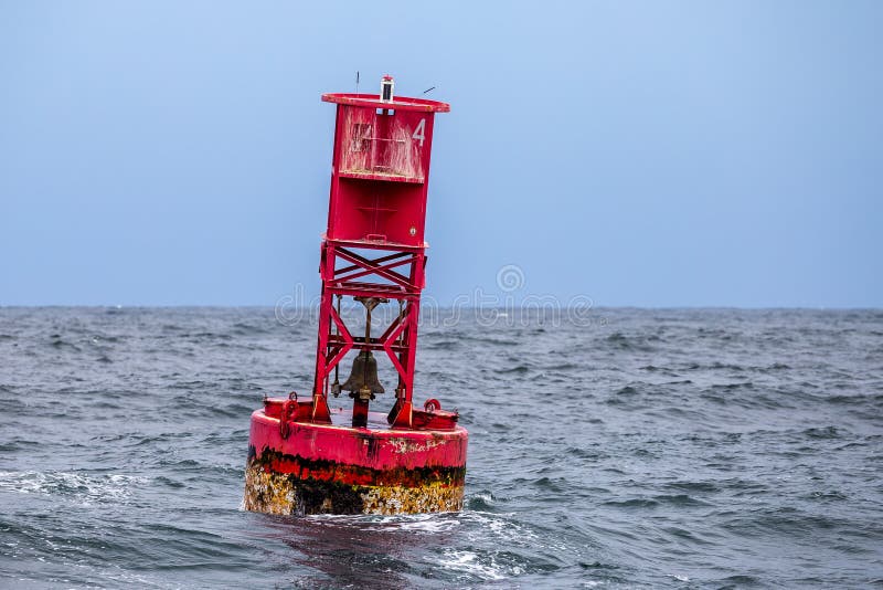 Rote Ozean-Boje lizenzfreie stockfotografie Rote Ozean-Boje lizenzfreie stockfotografie