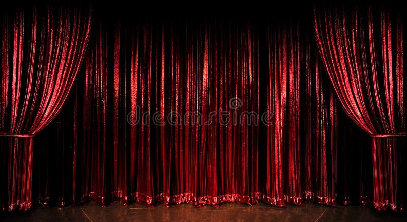 Rote Trennvorhänge stockfotografie Rote Trennvorhänge stockfotografie