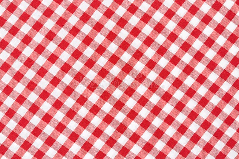 Red and white gingham tablecloth texture background, high detailed. Red and white gingham tablecloth texture background, high detailed