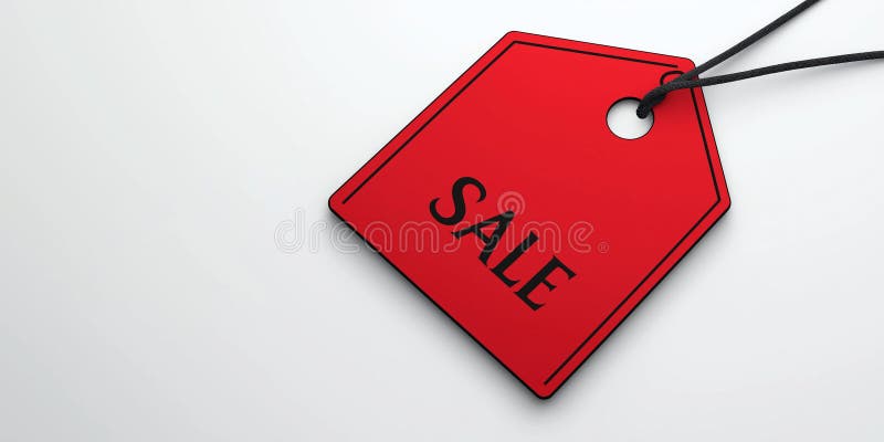 Rote Verkaufsmarke mit weißem Hintergrund zur Förderung von Rabatten für Schwarzfreiburlaubssendungen. Roter Rabatttag auf weißem Hintergrund, der den Verkauf von schwarzen Freitag-Promotionen Urlaub Shopping Konzept generiert ai