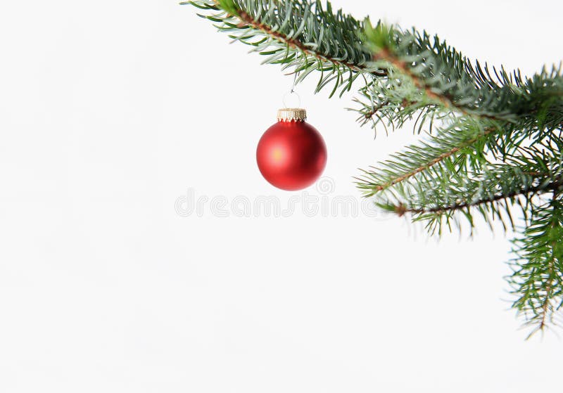 Rote Weihnachtskugel lizenzfreie stockfotos Rote Weihnachtskugel lizenzfreie stockfotos