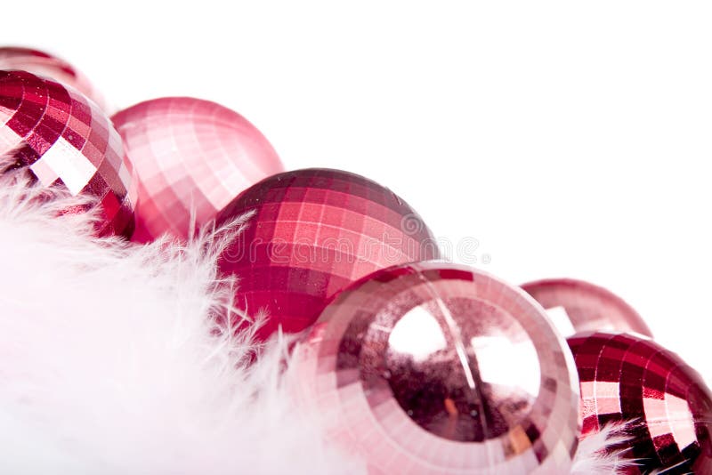 Rote Weihnachtsverzierung stockbild Rote Weihnachtsverzierung stockbild