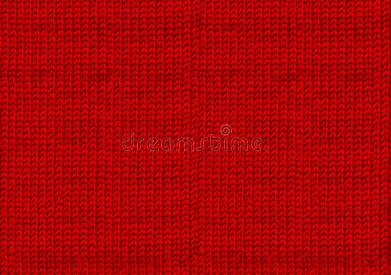 Rote Wolle-Weihnachtslandschaft Das Ambiente eines warmen Pullovers Hintergrundbild für das neue Jahr Textur der Wolle oder Acryl