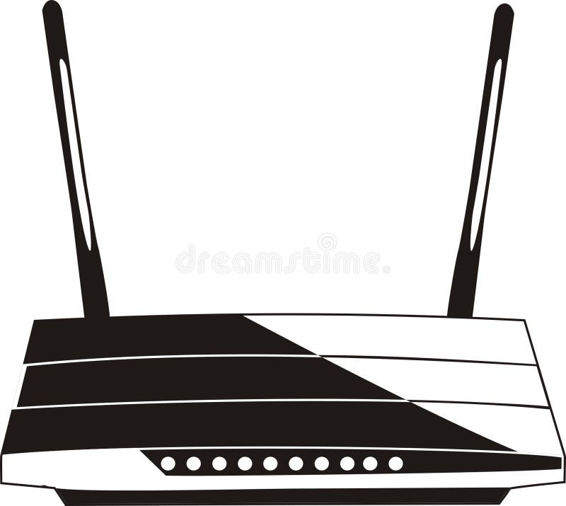Roteador do WiFi-modem ilustração stock