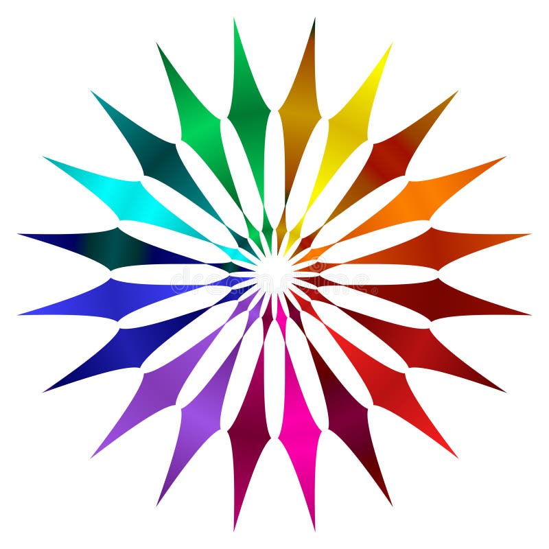 Rotella di colore royalty illustrazione gratis Rotella di colore royalty illustrazione gratis