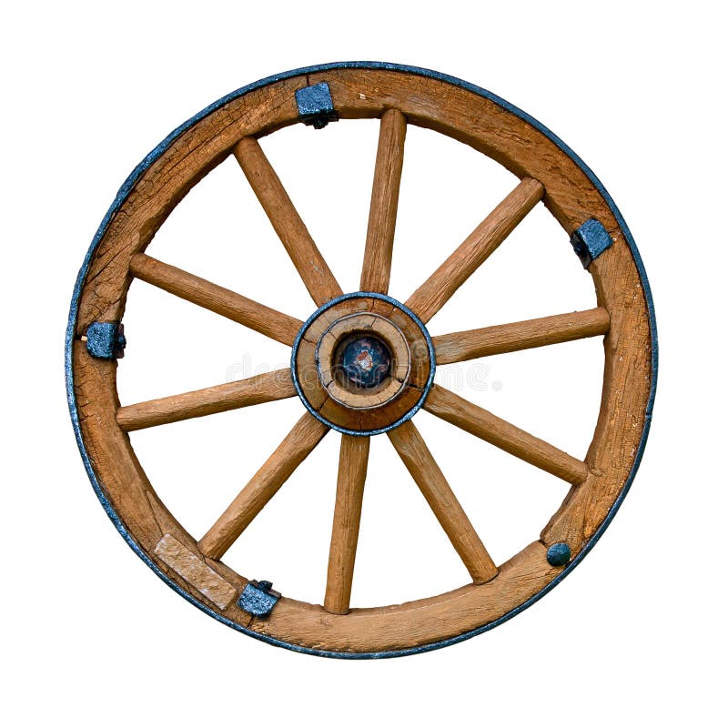 Rotella di legno vecchia fotografia stock libera da diritti Rotella di legno vecchia fotografia stock libera da diritti