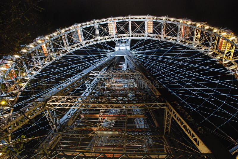 Rotella gigante di Prater Ferris, Vienna immagini stock Rotella gigante di Prater Ferris, Vienna immagini stock