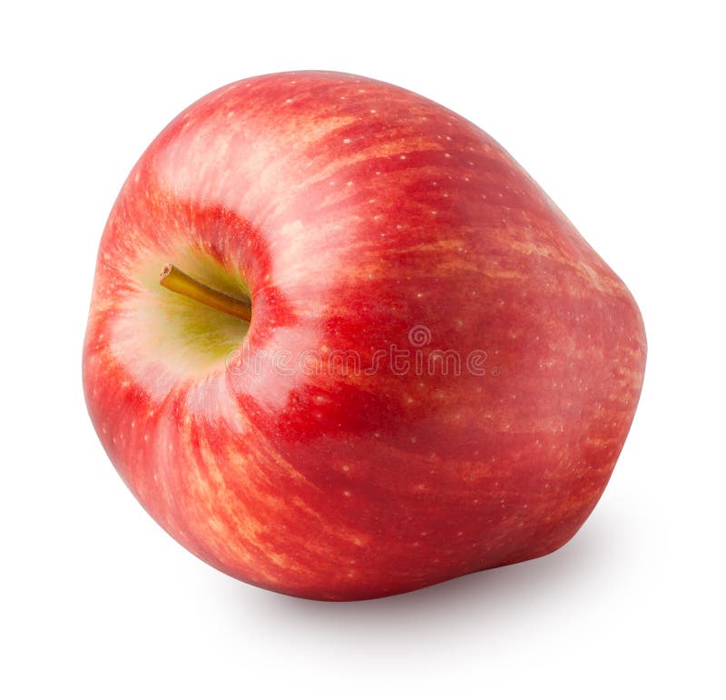 Roter Apfel getrennt auf Weiß lizenzfreie stockfotos Roter Apfel getrennt auf Weiß lizenzfreie stockfotos