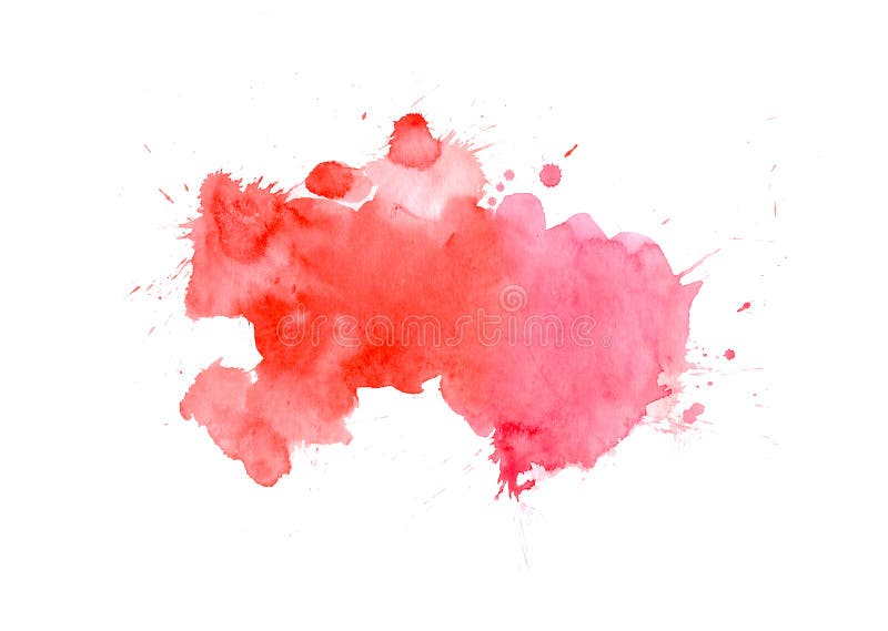 Roter Aquarellfleck mit W?sche Aquarellbeschaffenheit f?r Valentinstag, Hochzeit, Karte lizenzfreies stockbild Roter Aquarellfleck mit W?sche Aquarellbeschaffenheit f?r Valentinstag, Hochzeit, Karte lizenzfreies stockbild