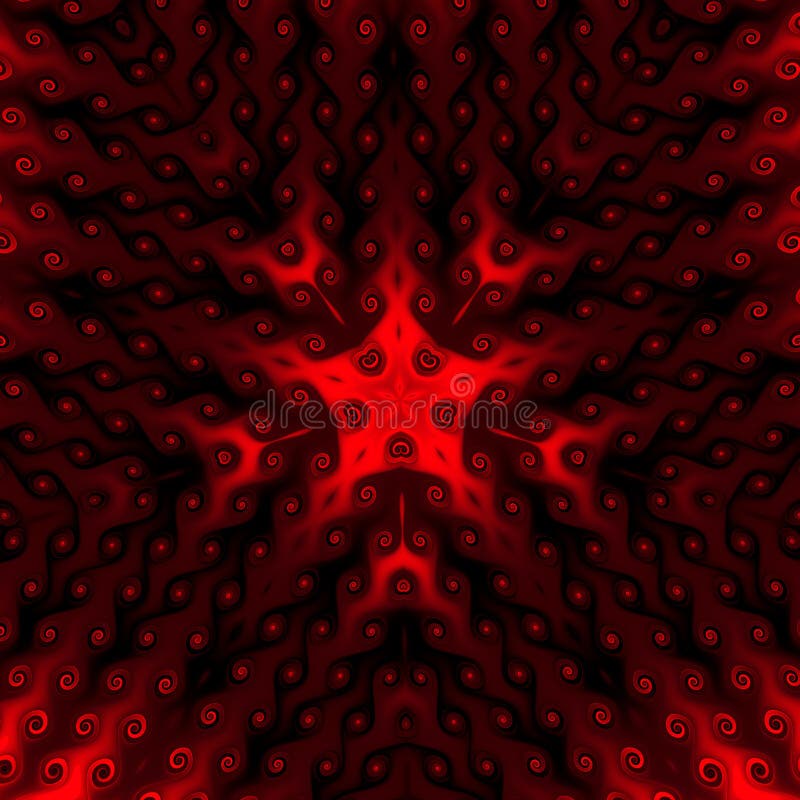 Roter dunkler Stern, fractal094s vektor abbildung Roter dunkler Stern, fractal094s vektor abbildung