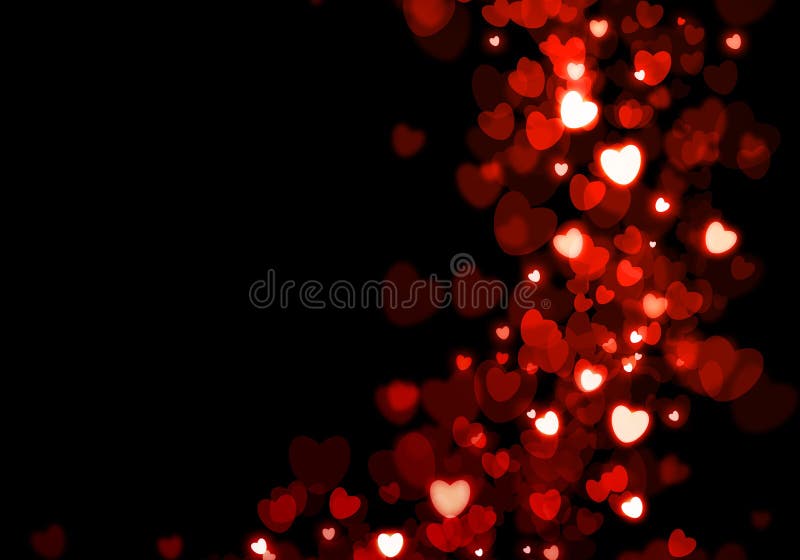 Valentinstag roter Herzen Hintergrund vektor abbildung