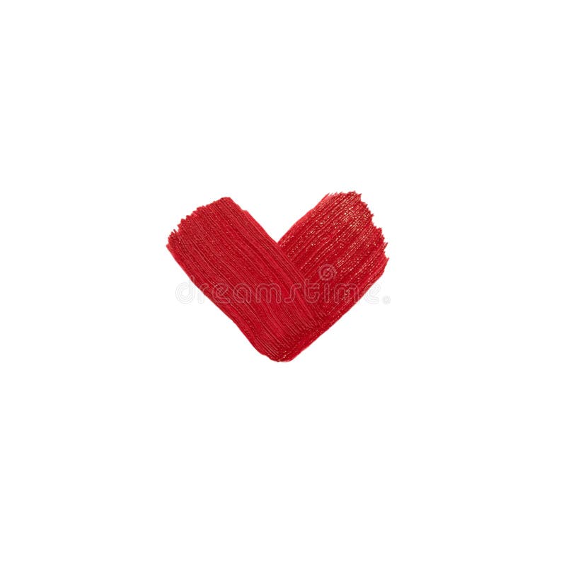 Roter Lippenstiftschlauch, auf weißem Hintergrund isoliert Lippenglanz