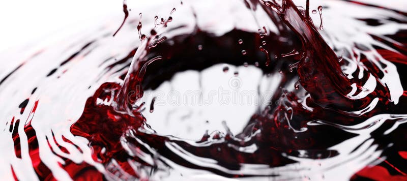 Roter Splint Wasser Hintergrund lizenzfreie abbildung