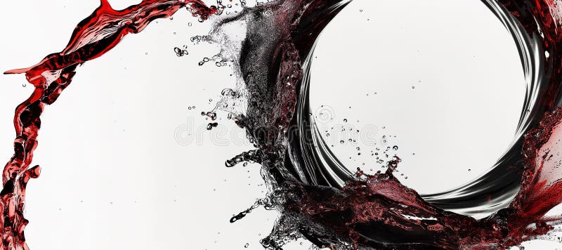 Roter Splint Wasser Hintergrund stock abbildung
