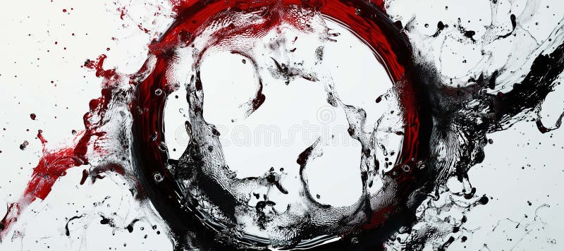 Roter Splint Wasser Hintergrund stock abbildung