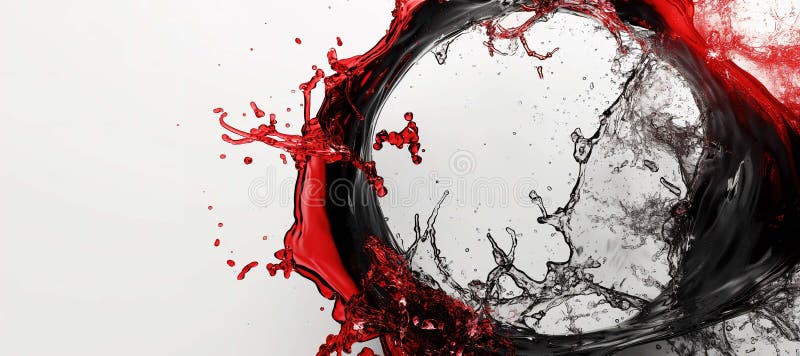 Roter Splint Wasser Hintergrund vektor abbildung