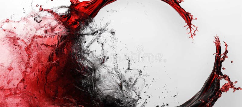 Roter Splint Wasser Hintergrund lizenzfreie abbildung