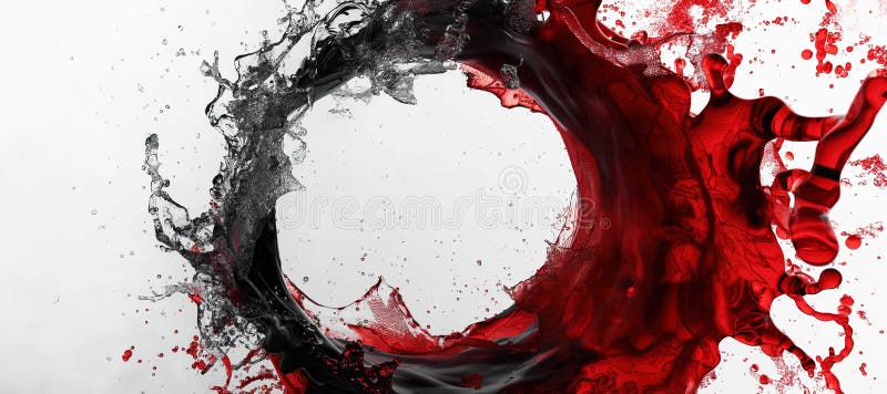 Roter Splint Wasser Hintergrund lizenzfreie abbildung