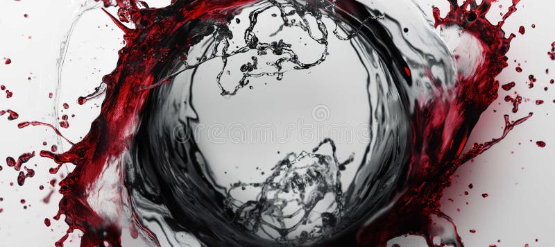 Roter Splint Wasser Hintergrund vektor abbildung