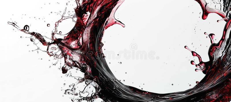 Roter Splint Wasser Hintergrund lizenzfreie abbildung