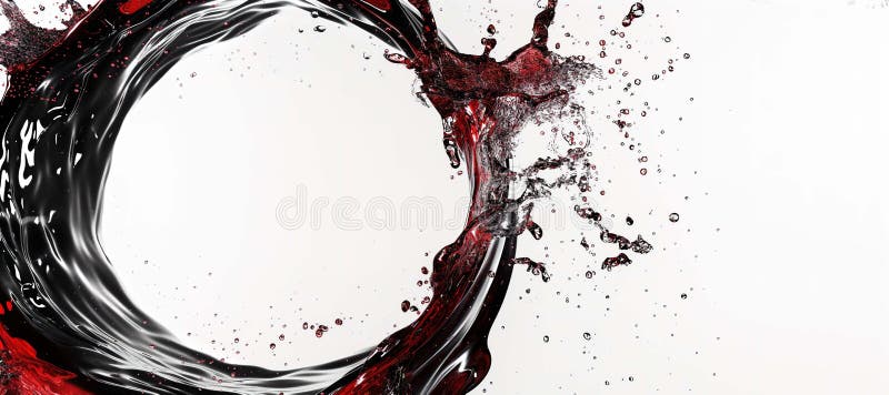 Roter Splint Wasser Hintergrund stock abbildung