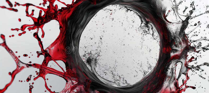 Roter Splint Wasser Hintergrund lizenzfreie abbildung