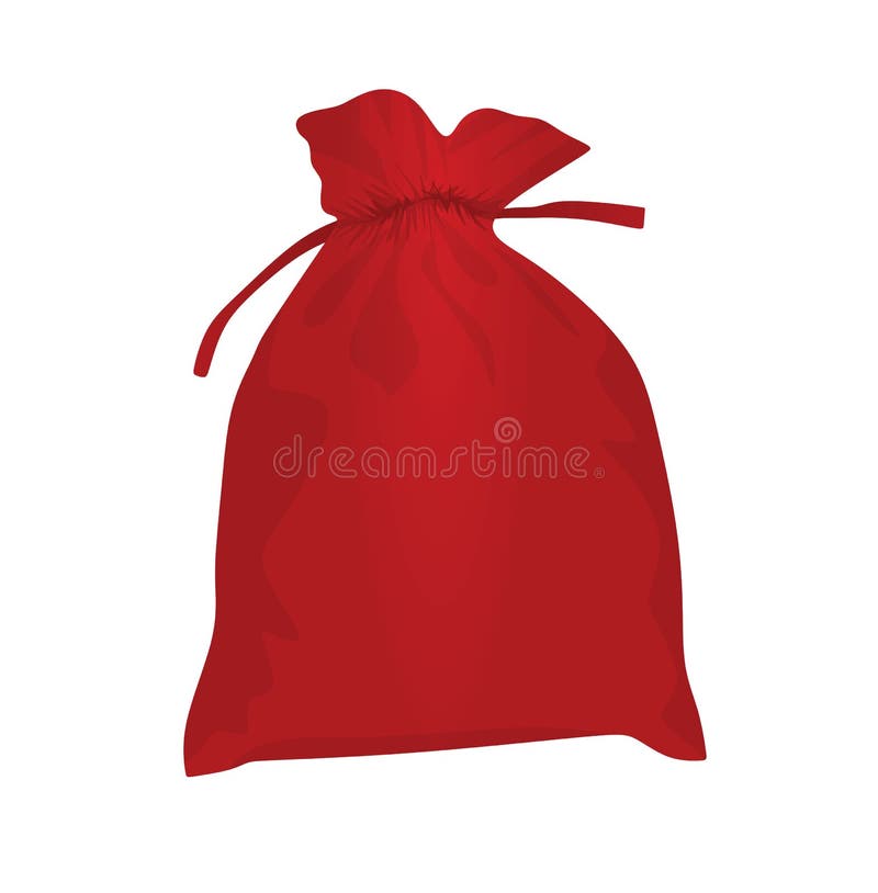 Roter Weihnachtsbeutel lizenzfreie abbildung Roter Weihnachtsbeutel lizenzfreie abbildung