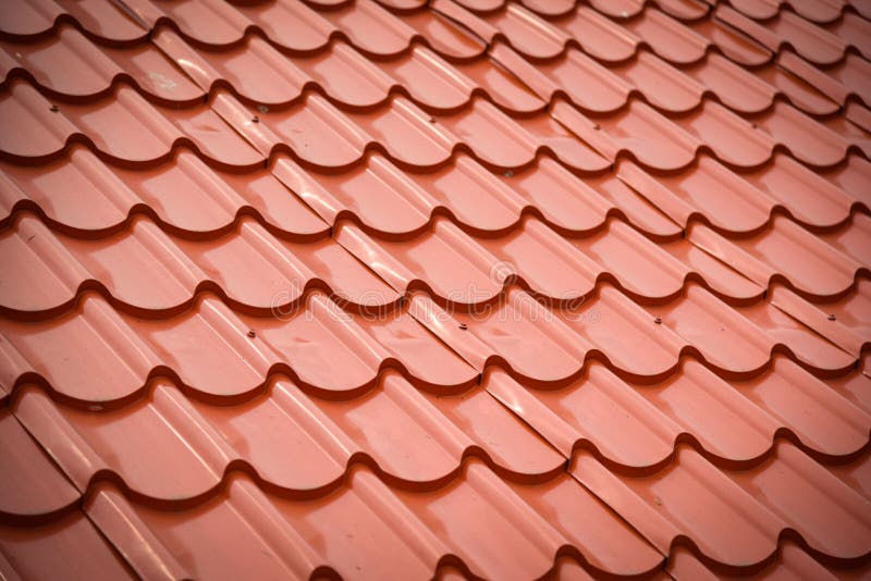 Orange Dach-Fliesen stockfoto. Bild von ausrüstung, mansarde - 41571398