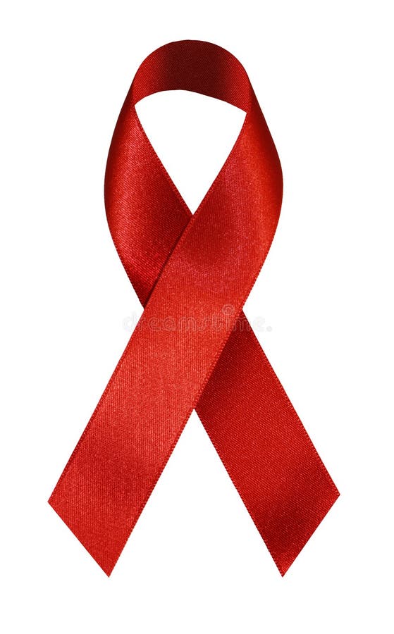 Rotes Farbband - AIDS Bewusstsein