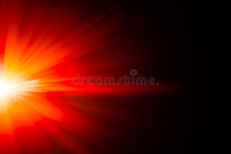 Rotes Feuer Heißes Licht Leuchten Zoom Blur Power Abstract Für