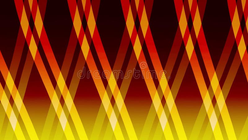Rotes goldfarbenes Band Flammenwelle bewegende Rippenstreifen Muster Glas Glühen Urlaub