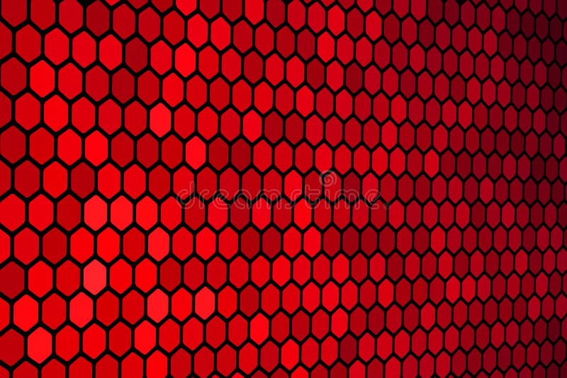Rotes Hexagon-Muster stock abbildung Rotes Hexagon-Muster stock abbildung