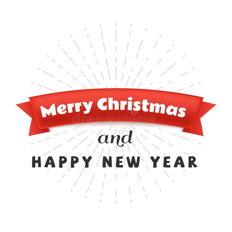 Rotes Papierband mit Text Fahne froher Weihnachten und guten Rutsch ins Neue Jahr stock abbildung Rotes Papierband mit Text Fahne froher Weihnachten und guten Rutsch ins Neue Jahr stock abbildung