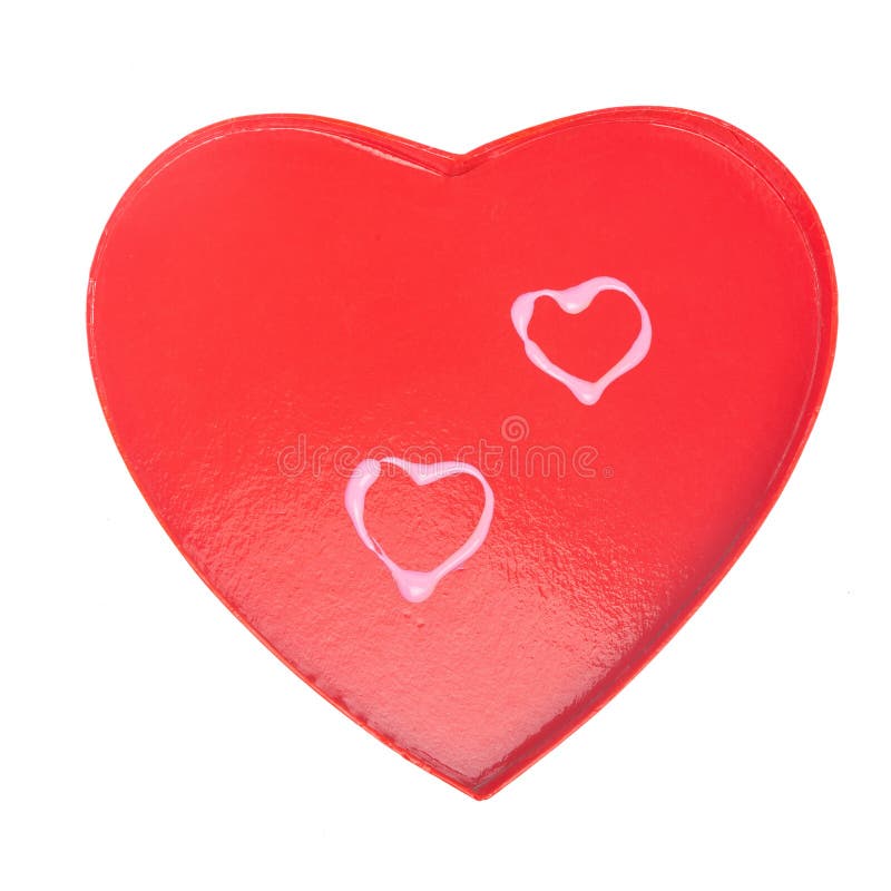 Rotes Valentinsgrußherz lizenzfreie stockbilder