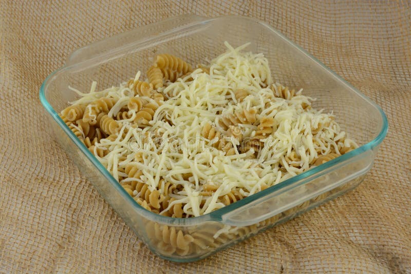 Rotini pasta and cheese stock image. Image of spiral 79587501