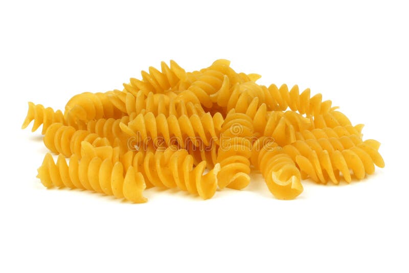 Rotini Pasta Isolated on White Stock Image Image of gourmet, healthy